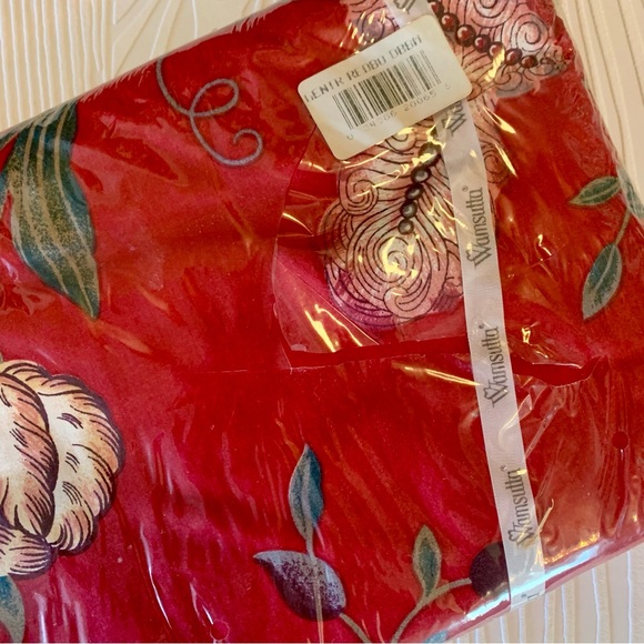 Vintage Wamsutta Supercale 100% cotton 200 thread count full fitted sheet Red - Picture 5 of 12